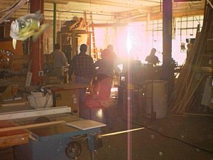 Crew shooting second scene.