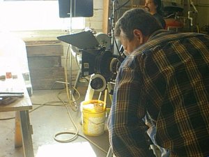 Setting up camera angel for second scene.
