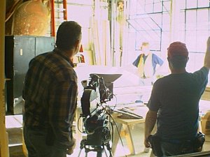Setting up lighting for second scene.