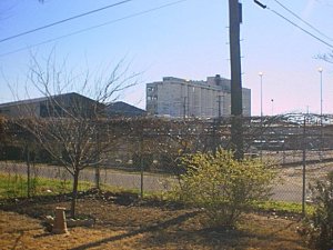 Building used to simulate Steel Mill background.