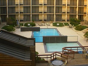 Martin's view from his hotel room