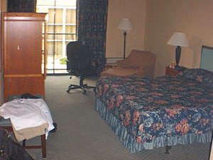 Martin's hotel room.